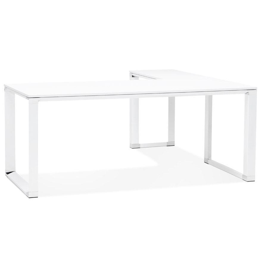 Alvoria | Luxe hoekbureau van wit hout – stijlvol en functioneel-OfficeKing