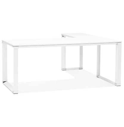 Alvoria | Luxe hoekbureau van wit hout – stijlvol en functioneel-OfficeKing