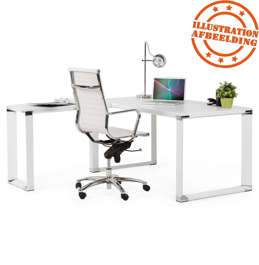 Alvoria | Luxe hoekbureau van wit hout – stijlvol en functioneel-OfficeKing
