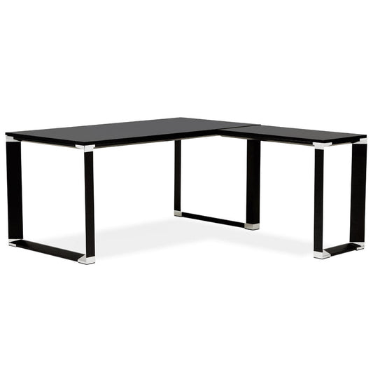 Xalora | Hoekvormig Directiebureau – Elegant zwart hout – Keuze in hoeken-OfficeKing