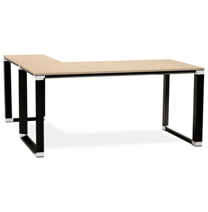 Virella | Luxe hoekbureau in natuurlijk hout – stijlvol en functioneel-OfficeKing