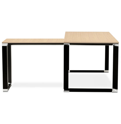 Virella | Luxe hoekbureau in natuurlijk hout – stijlvol en functioneel-OfficeKing
