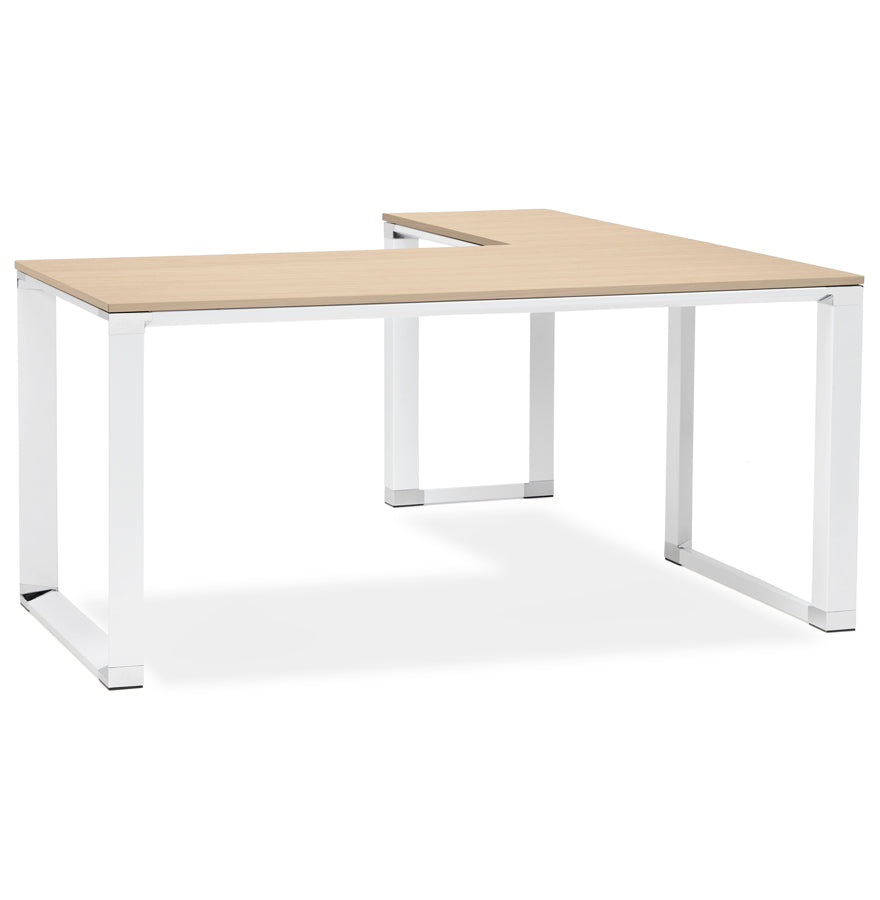 Nordique | Luxe hoekbureau in natuurlijk hout – stijlvolle afwerking – 200 cm