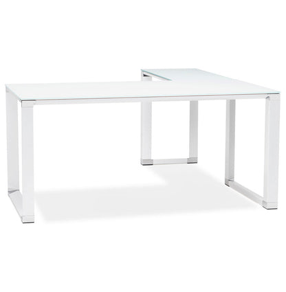 Elara | Hoekvormig Directiebureau – Elegant wit glas – veelzijdig ontwerp-OfficeKing