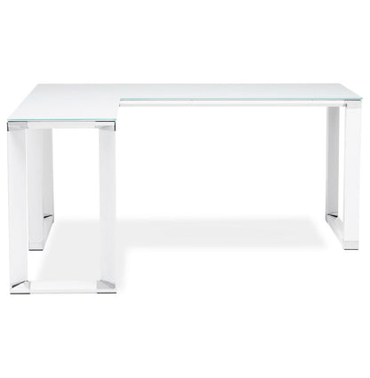 Elara | Hoekvormig Directiebureau – Elegant wit glas – veelzijdig ontwerp-OfficeKing