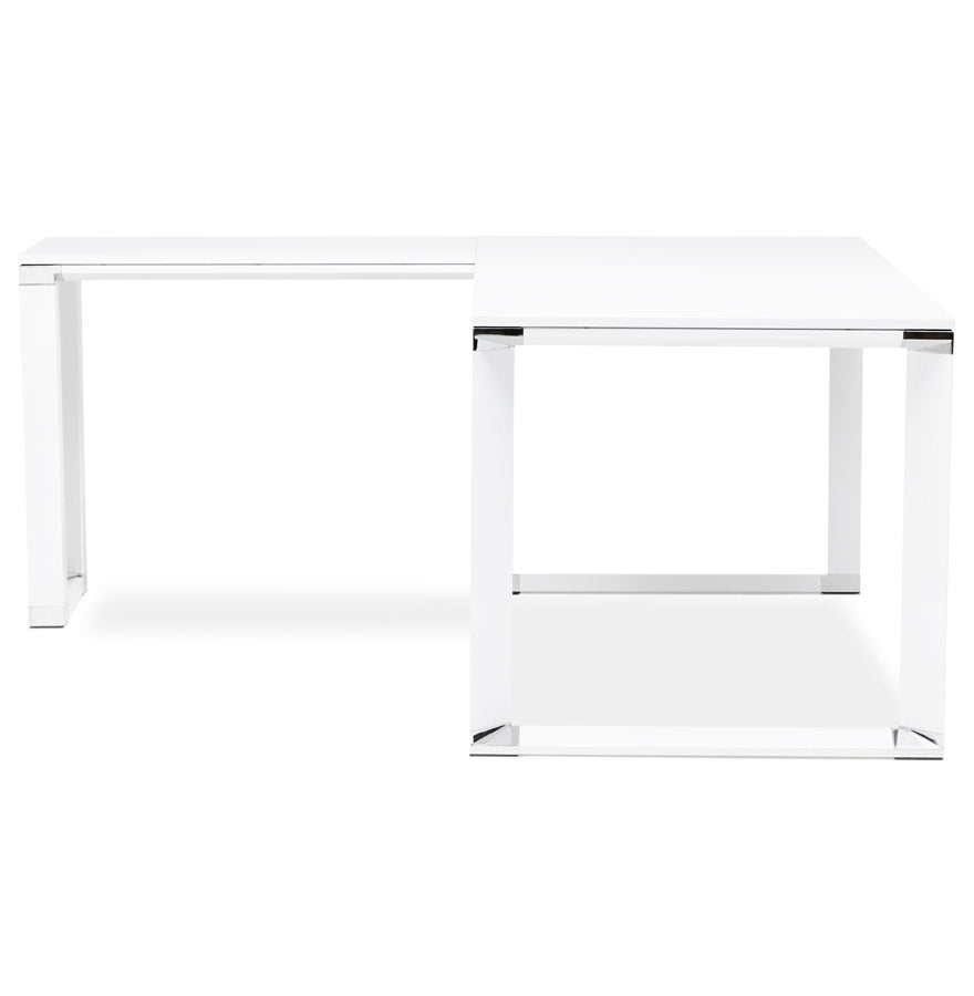 Alureo | Luxe hoekbureau - wit hout - 160 cm-OfficeKing
