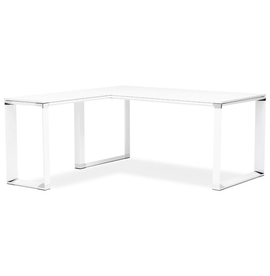 Alureo | Luxe hoekbureau - wit hout - 160 cm-OfficeKing