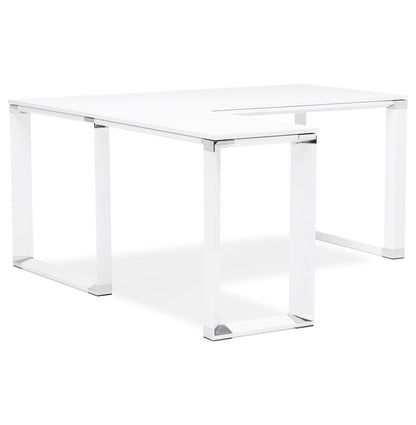 Alureo | Luxe hoekbureau - wit hout - 160 cm-OfficeKing
