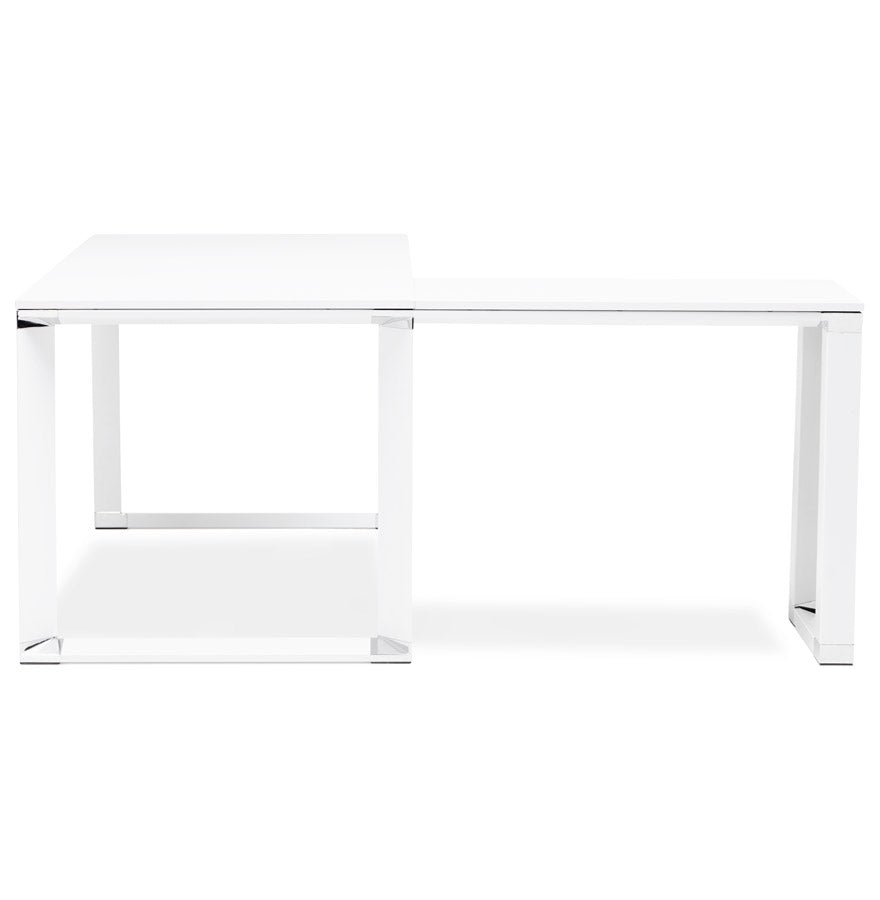 Alureo | Luxe hoekbureau - wit hout - 160 cm-OfficeKing