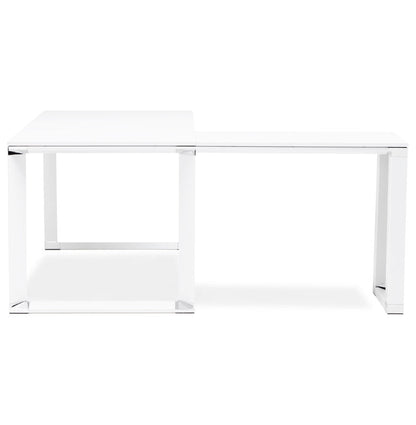 Alureo | Luxe hoekbureau - wit hout - 160 cm-OfficeKing