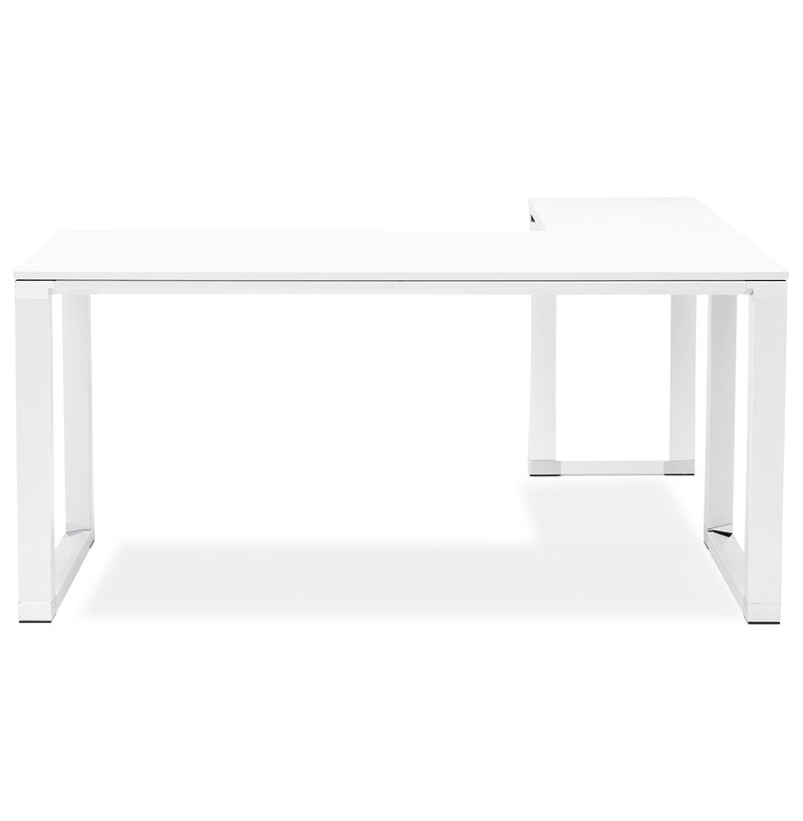 Alureo | Luxe hoekbureau - wit hout - 160 cm-OfficeKing