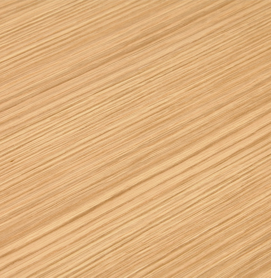 Kreos | Luxe houten bureau met zwart metaal - natuurlijk afgewerkt