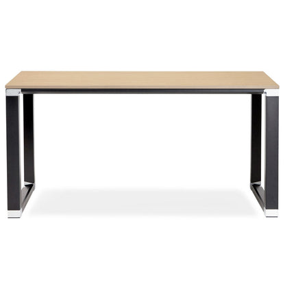 Kreos | Luxe houten bureau met zwart metaal - natuurlijk afgewerkt-OfficeKing