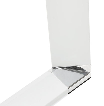Kreos | Eleganter Designbureau mit edler Notenhölzer und modernem Weißmetall – 140x70 cm-OfficeKing