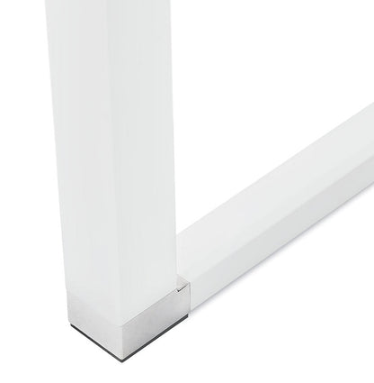 Elara | Luxe rechte bureautafel in wit hout – 200x100 cm-OfficeKing