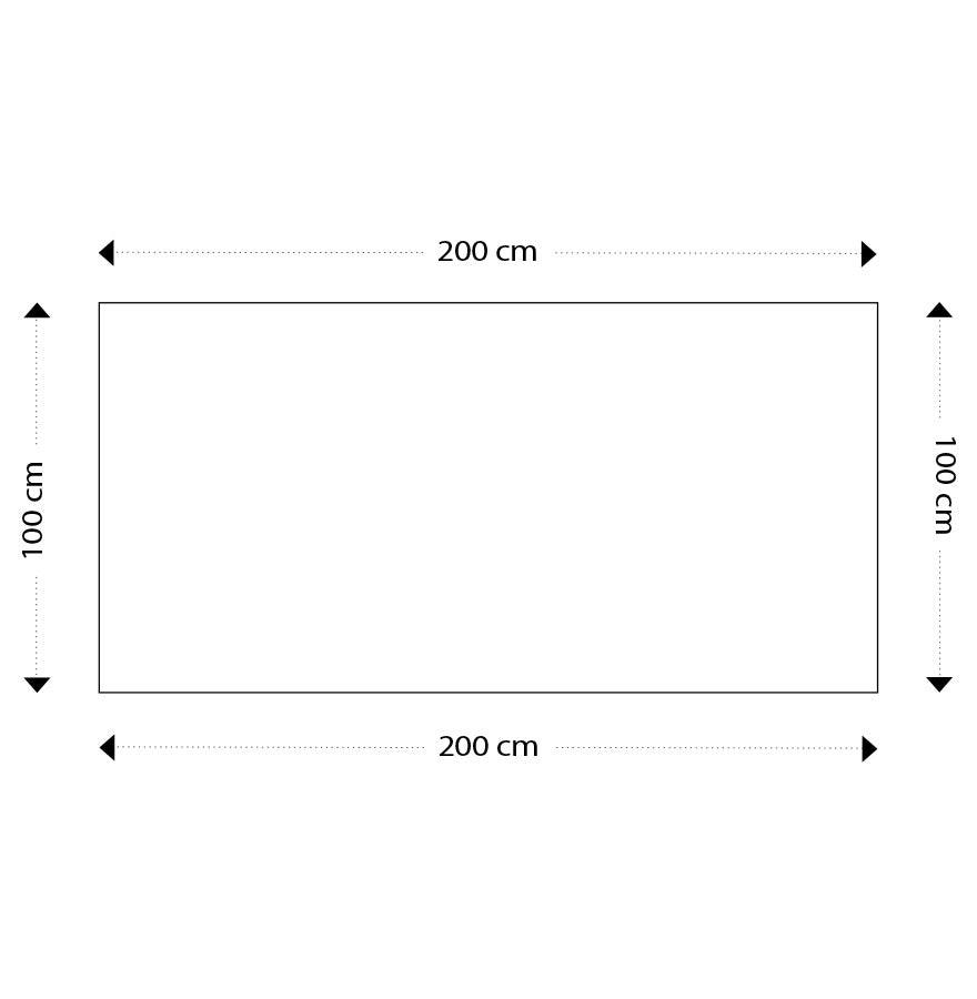 Lunara | Elegante vergader- en eettafel in natuurlijk hout met witte structuur - 200x100 cm