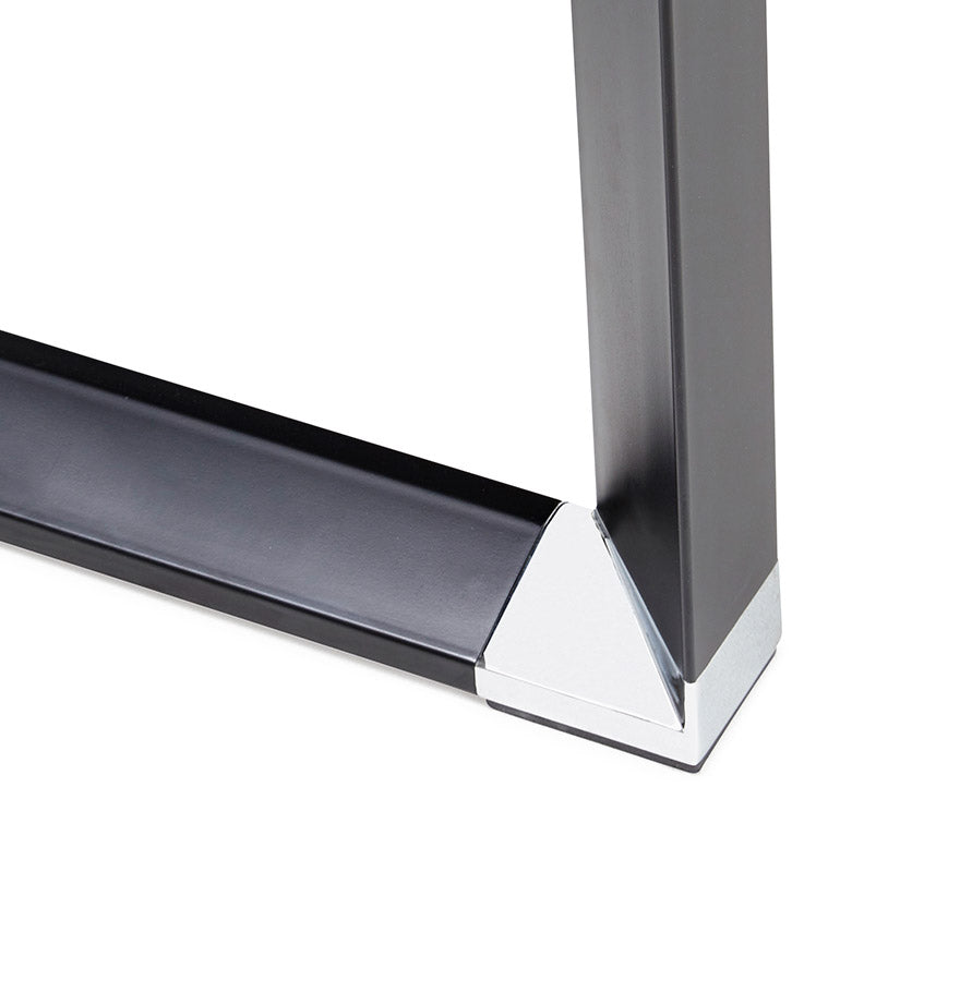 Noblesse | Elegantes Büromöbel – 160x80 cm aus schwarzem Holz-OfficeKing