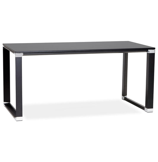 Noblesse | Elegantes Büromöbel – 160x80 cm aus schwarzem Holz-OfficeKing
