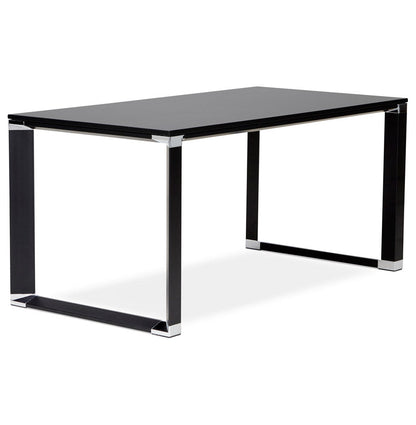 Noblesse | Elegantes Büromöbel – 160x80 cm aus schwarzem Holz-OfficeKing