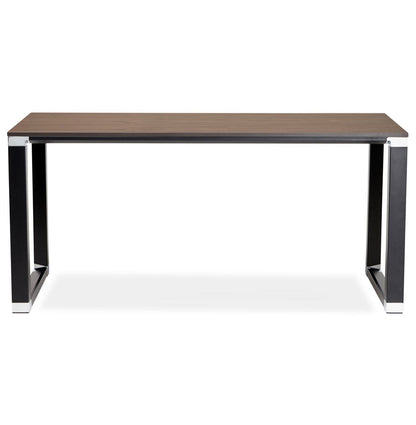 NobleCraft | Elegante Bureau met Notenhout en Zwart Metaal – 160x80 cm-OfficeKing
