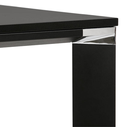 Noxara | Elegante vergadertafel – zwart – 140x140 cm-OfficeKing