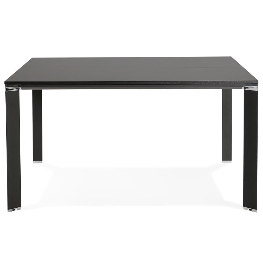 Noxara | Elegante vergadertafel – zwart – 140x140 cm-OfficeKing