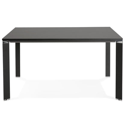 Noxara | Elegante vergadertafel – zwart – 140x140 cm-OfficeKing