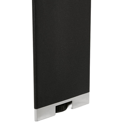 Nobilis | Luxe vergadertafel met notenhout en zwart metaal – elegant design – 140x140 cm-OfficeKing