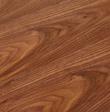 Elanora | Luxe vergadertafel met notenhout en wit metaal - 140x140 cm-OfficeKing