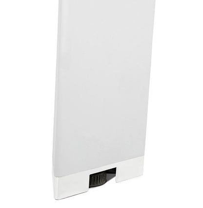 Elanora | Luxe vergadertafel met notenhout en wit metaal - 140x140 cm-OfficeKing
