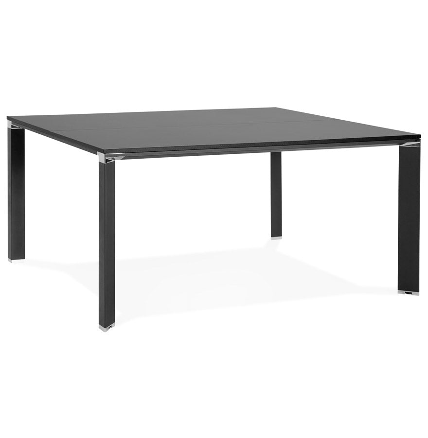 Vermora | Luxe Zwarte Vergadertafel – Ruimtelijk en Elegant