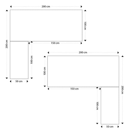 Noblewood | Luxe hoekbureau – stijlvol en functioneel – 200 cm-OfficeKing