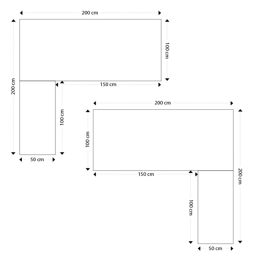 Nordique | Luxe hoekbureau in natuurlijk hout – stijlvolle afwerking – 200 cm