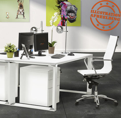 Nexura | Elegantes schwarzes Glas-Directiebureau – 160x80 cm-OfficeKing