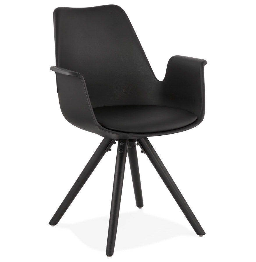 Zalora | Luxe fauteuil met armleuningen – elegant zwart design