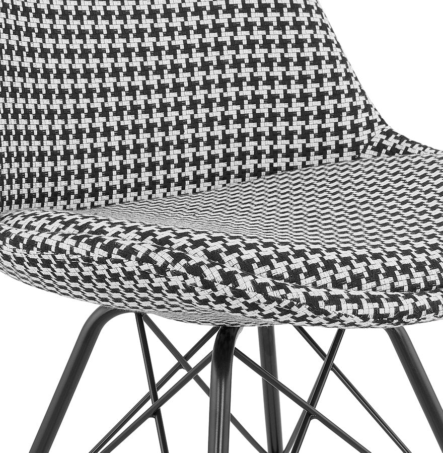 Zarino | Luxe fauteuil met pied-de-poule print - stijlvol en comfortabel