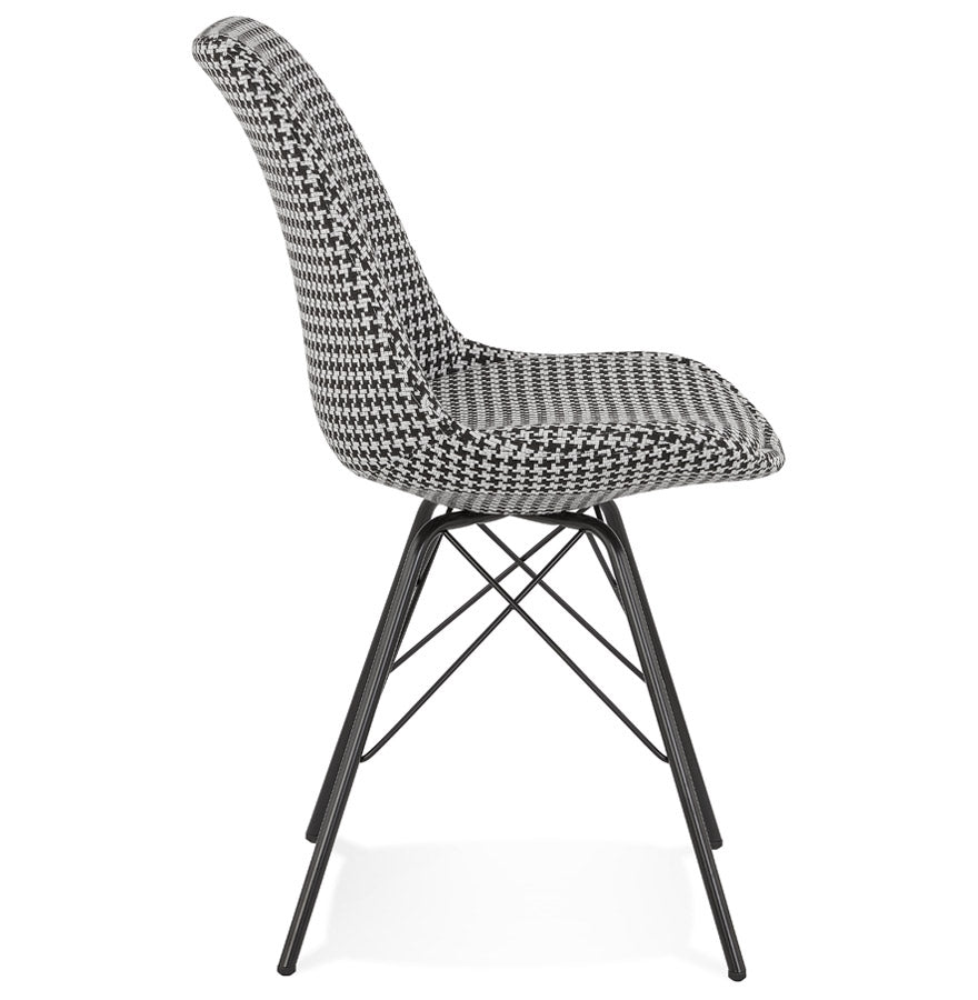 Zarino | Luxe fauteuil met pied-de-poule print - stijlvol en comfortabel