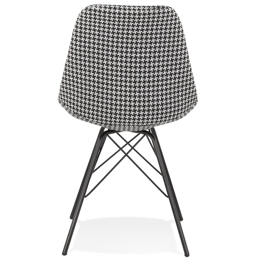 Zarino | Luxe fauteuil met pied-de-poule print - stijlvol en comfortabel