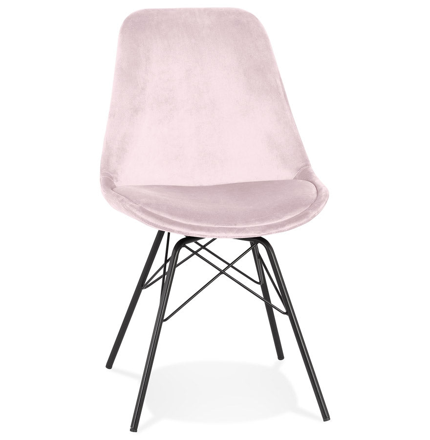 Veloria | Luxe roze fluwelen stoel – elegant en stijlvol