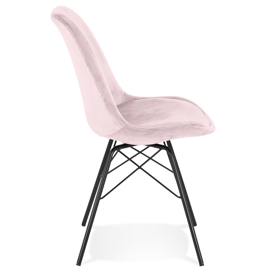Veloria | Luxe roze fluwelen stoel – elegant en stijlvol-OfficeKing
